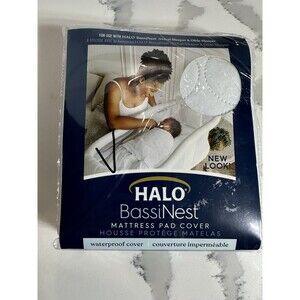 HALO BASSINEST MATTRESS PAD COVER WATERPROOF MACHINE WASHABLE COVER
